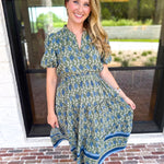 Mary Square - Lainey Midi Dress - Olive-500 Midi-MARY SQUARE-July & June Women's Fashion Boutique Located in San Antonio, Texas