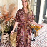The Spiced Harvest Midi Dress-500 Midi-ENTRO-July & June Women's Fashion Boutique Located in San Antonio, Texas
