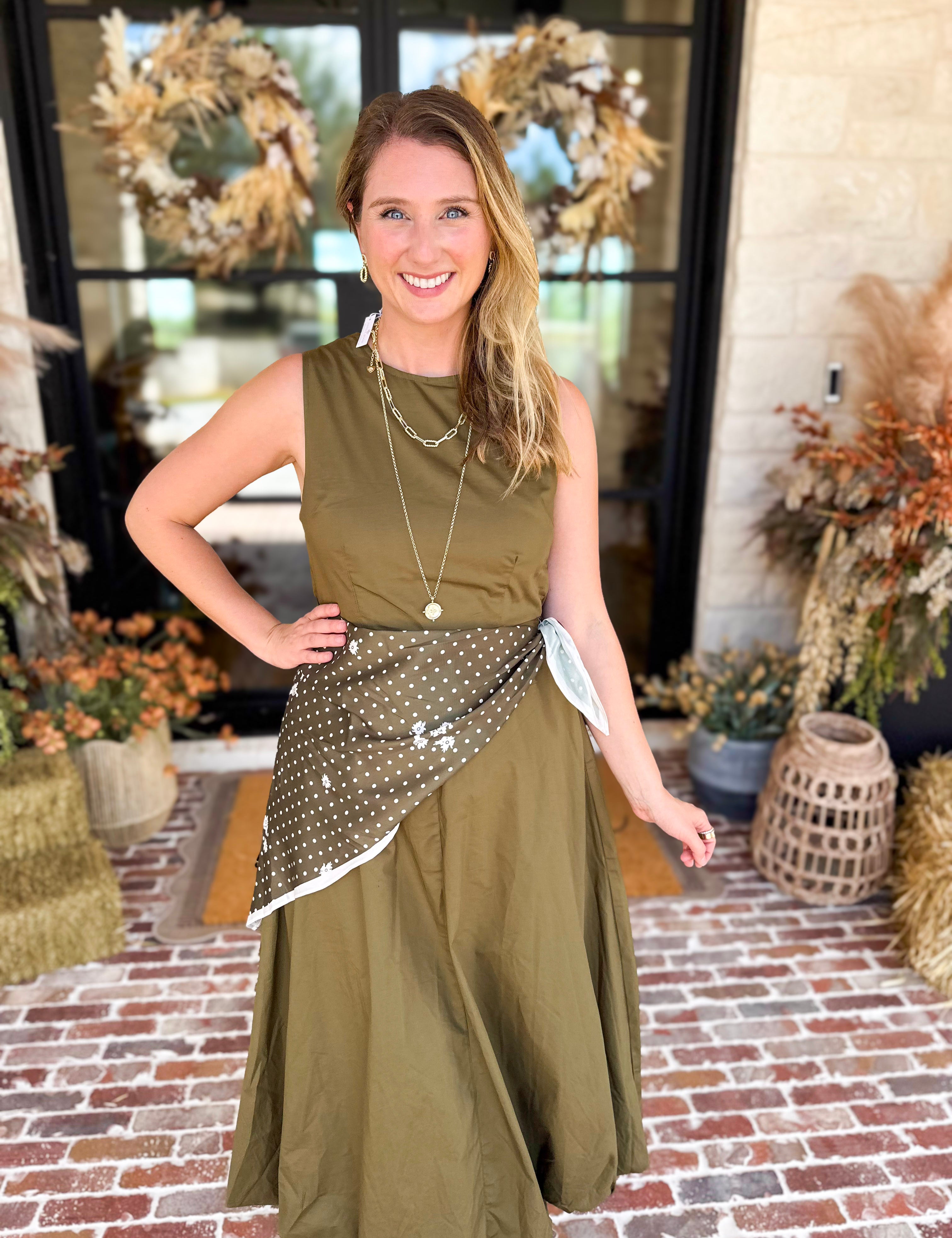 Euro Chic Bubble Midi Dress-500 Midi-ENTRO-July & June Women's Fashion Boutique Located in San Antonio, Texas