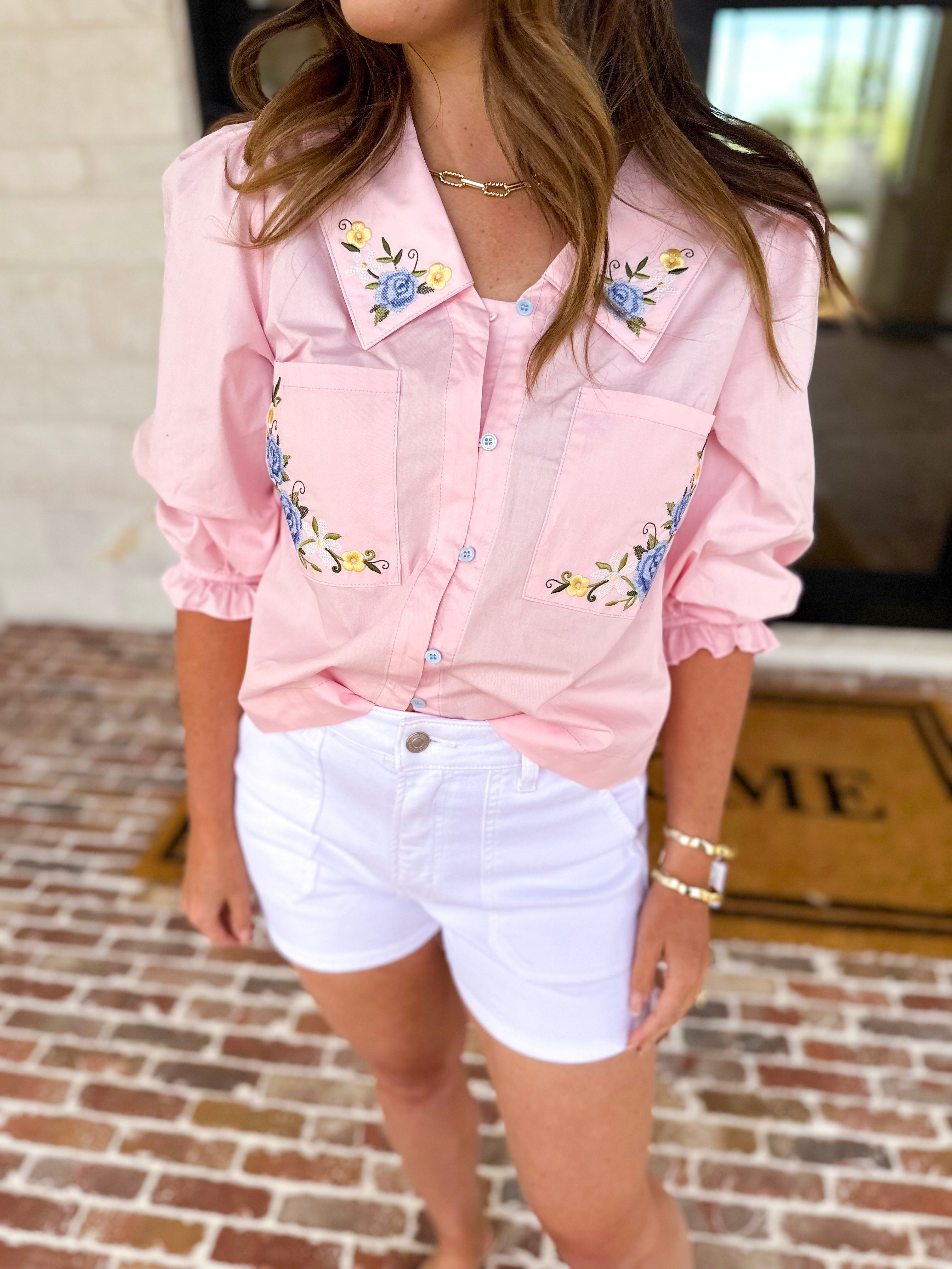 The Jordan Blouse-200 Fashion Blouses-MAIN STRIP-July & June Women's Fashion Boutique Located in San Antonio, Texas