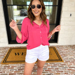 LIVERPOOL - Perfect Pink Blouse-200 Fashion Blouses-LIVERPOOL JEANS COMPANY-July & June Women's Fashion Boutique Located in San Antonio, Texas