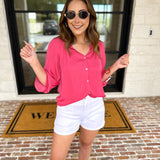 LIVERPOOL - Perfect Pink Blouse-200 Fashion Blouses-LIVERPOOL JEANS COMPANY-July & June Women's Fashion Boutique Located in San Antonio, Texas