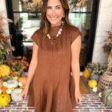 Monroe Suede Flirty Mini Dress-510 Mini-FATE-July & June Women's Fashion Boutique Located in San Antonio, Texas