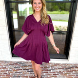 Elevated Chic Mini Dress - Plum-510 Mini-ENTRO-July & June Women's Fashion Boutique Located in San Antonio, Texas