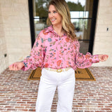 Blossom & Bloom Blouse-200 Fashion Blouses-ENTRO-July & June Women's Fashion Boutique Located in San Antonio, Texas
