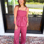 Color Pop Stripe Pant & Cami Set-500 Midi-ENTRO-July & June Women's Fashion Boutique Located in San Antonio, Texas