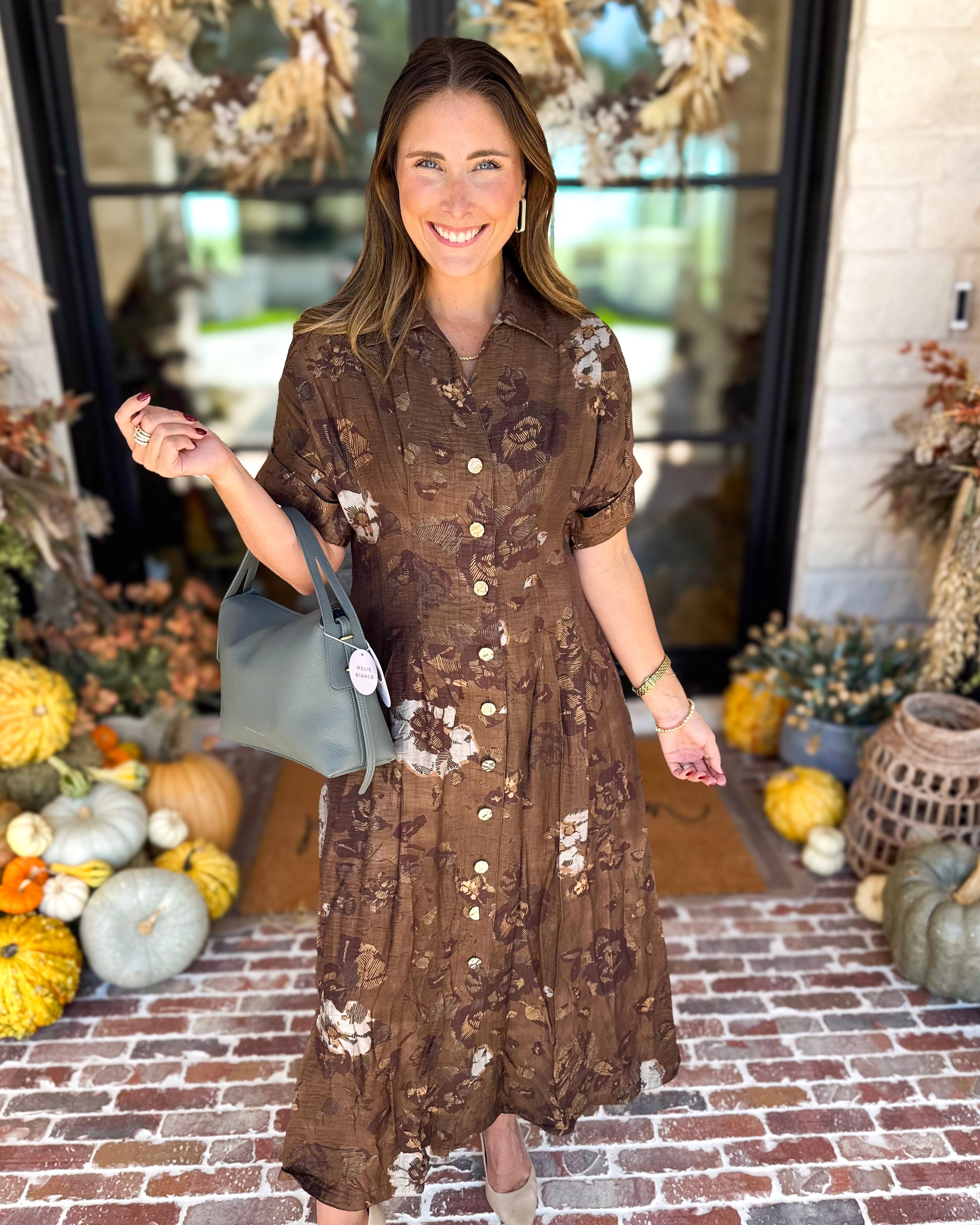 THML - Evermore Floral Midi Dress-500 Midi-THML-July & June Women's Fashion Boutique Located in San Antonio, Texas