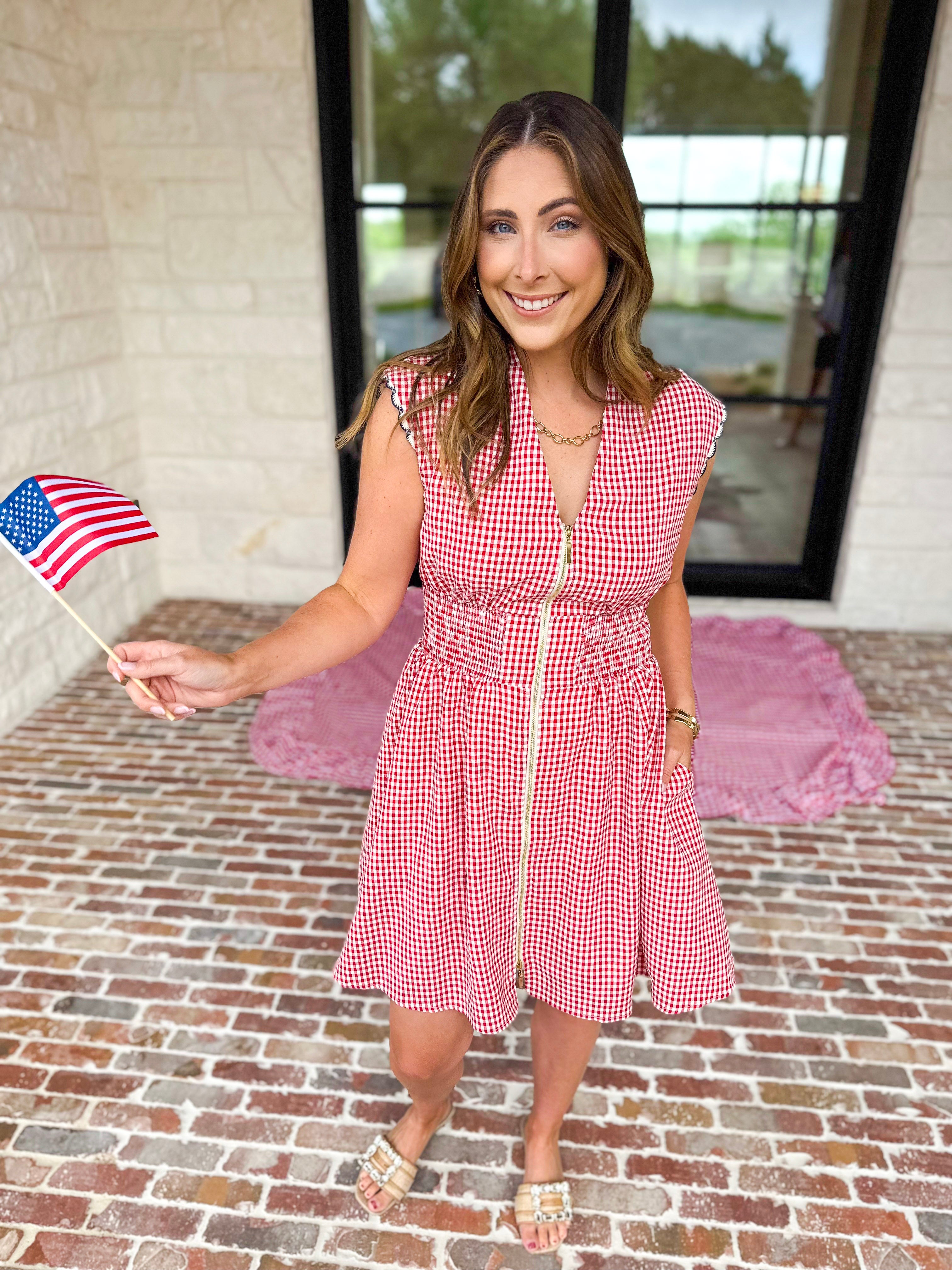 THML - Picnic Party Mini Dress-500 Midi-THML-July & June Women's Fashion Boutique Located in San Antonio, Texas