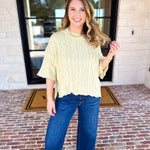 The Bailee Sweater Top - Kiwi-230 Sweaters/Cardis-RAE MODE-July & June Women's Fashion Boutique Located in San Antonio, Texas