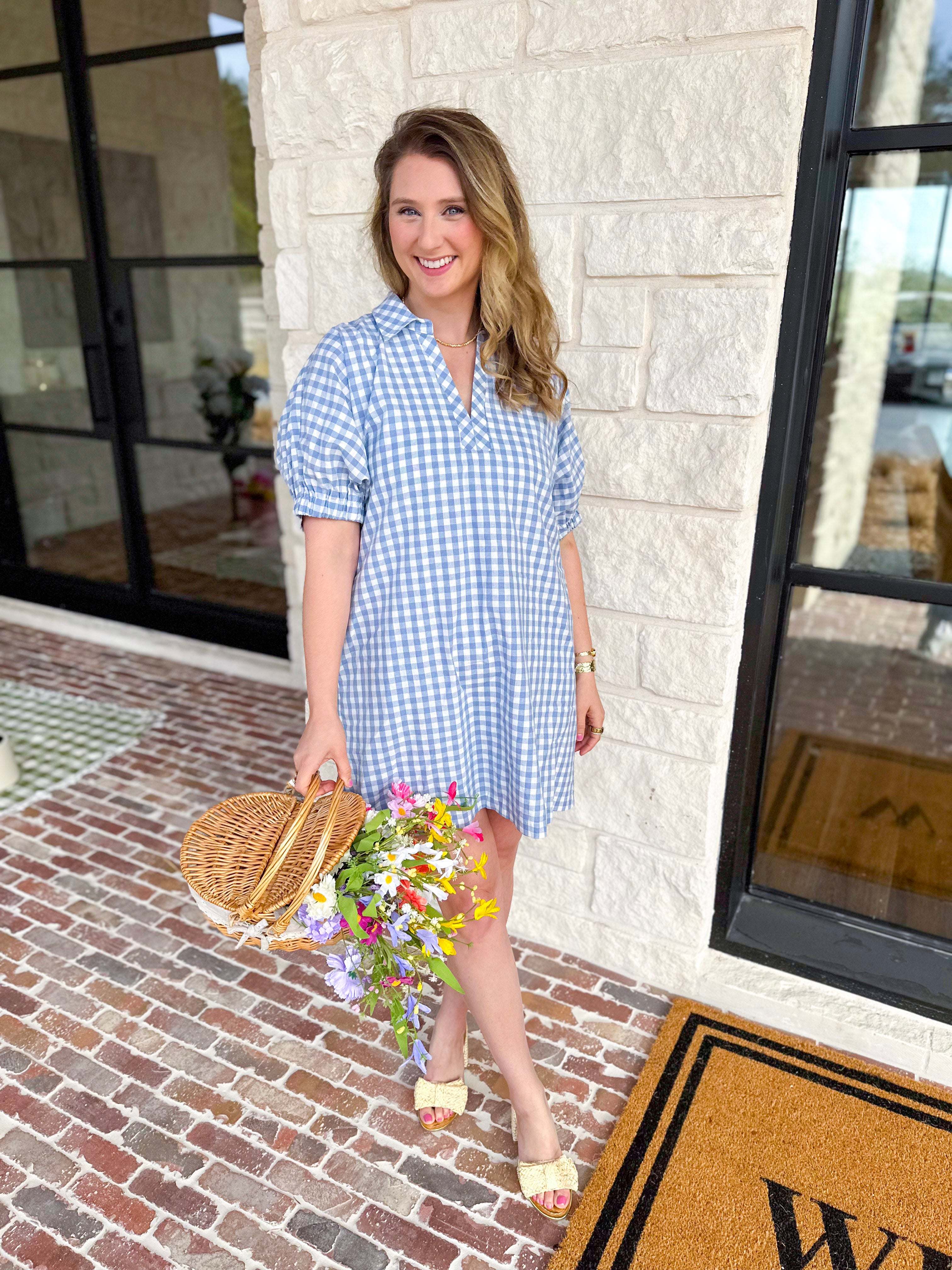 The Sweet Saturday Mini Dress - Blue-510 Mini-ENTRO-July & June Women's Fashion Boutique Located in San Antonio, Texas