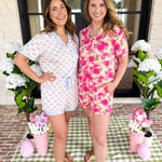 Mary Square - Charlotte Belle Blooms PJs Short Set-300 Athleisure/Lounge-MARY SQUARE-July & June Women's Fashion Boutique Located in San Antonio, Texas