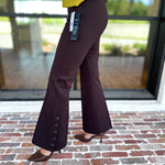 Liverpool - The Stella Flare Pants - Brown-400 Pants-LIVERPOOL JEANS COMPANY-July & June Women's Fashion Boutique Located in San Antonio, Texas