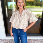 Fall Bubble Blouse-200 Fashion Blouses-ENTRO-July & June Women's Fashion Boutique Located in San Antonio, Texas