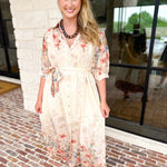 Garden Party Midi Dress-500 Midi-ENTRO-July & June Women's Fashion Boutique Located in San Antonio, Texas