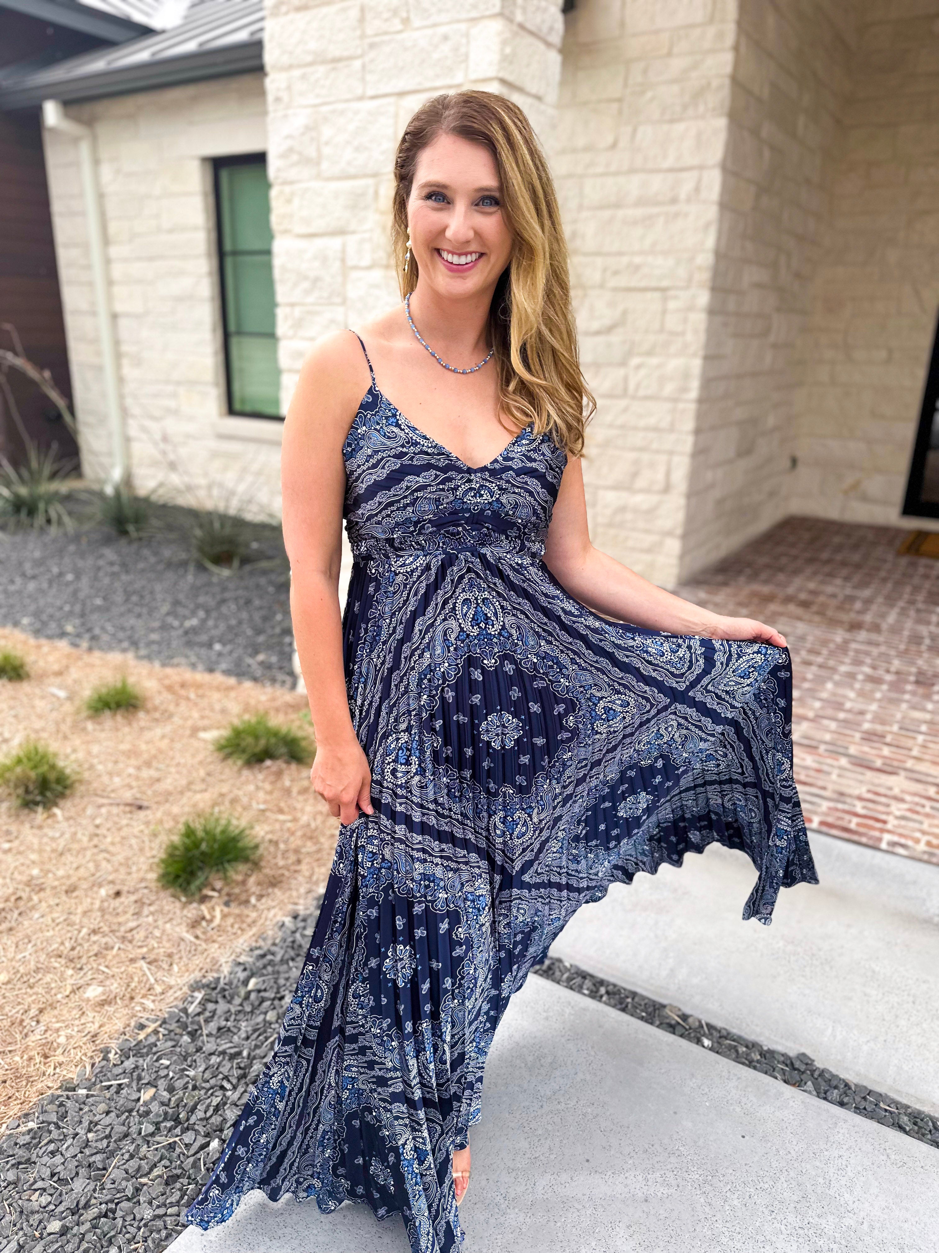 The Endless Summer Midi Dress-500 Midi-SKIES ARE BLUE-July & June Women's Fashion Boutique Located in San Antonio, Texas