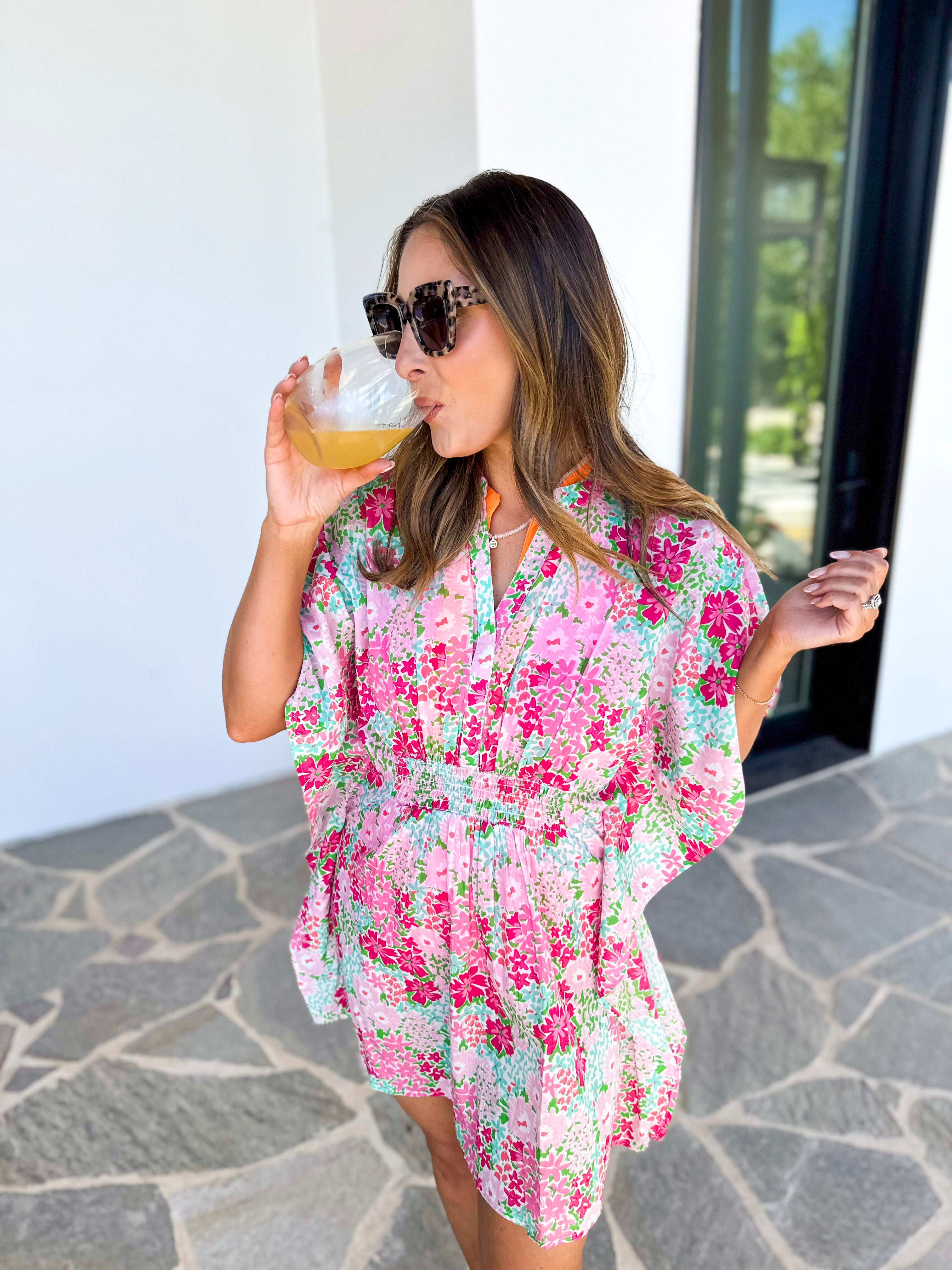 MARY SQUARE - Priscilla Short Beach Dress - Petal Pink-300 Athleisure/Lounge-MARY SQUARE-July & June Women's Fashion Boutique Located in San Antonio, Texas