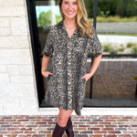 Crazy About You Leopard Mini Dress-510 Mini-ENTRO-July & June Women's Fashion Boutique Located in San Antonio, Texas