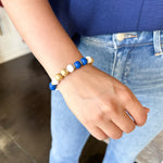 Michelle McDowell - Nori Bracelet - Blue & White-110 Jewelry & Hair-Michelle McDowell-July & June Women's Fashion Boutique Located in San Antonio, Texas