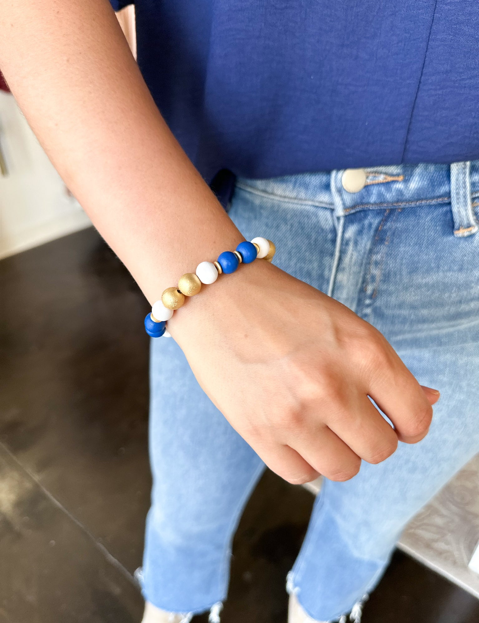Michelle McDowell - Nori Bracelet - Blue & White-110 Jewelry & Hair-Michelle McDowell-July & June Women's Fashion Boutique Located in San Antonio, Texas