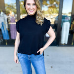 The Abigail Sweater Top - Black-230 Sweaters/Cardis-ENTRO-July & June Women's Fashion Boutique Located in San Antonio, Texas