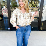 The Kirsten Blouse - Ivory-200 Fashion Blouses-ENTRO-July & June Women's Fashion Boutique Located in San Antonio, Texas