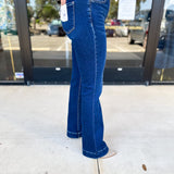 Vervet - High Rise Trouser Boot Cut Jeans-400 Pants-VEVERT BY FLYING MONKEY-July & June Women's Fashion Boutique Located in San Antonio, Texas
