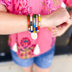 Sunshine Tienda - Watercolor Tile Bangle Set-110 Jewelry & Hair-Sunshine Tienda-July & June Women's Fashion Boutique Located in San Antonio, Texas