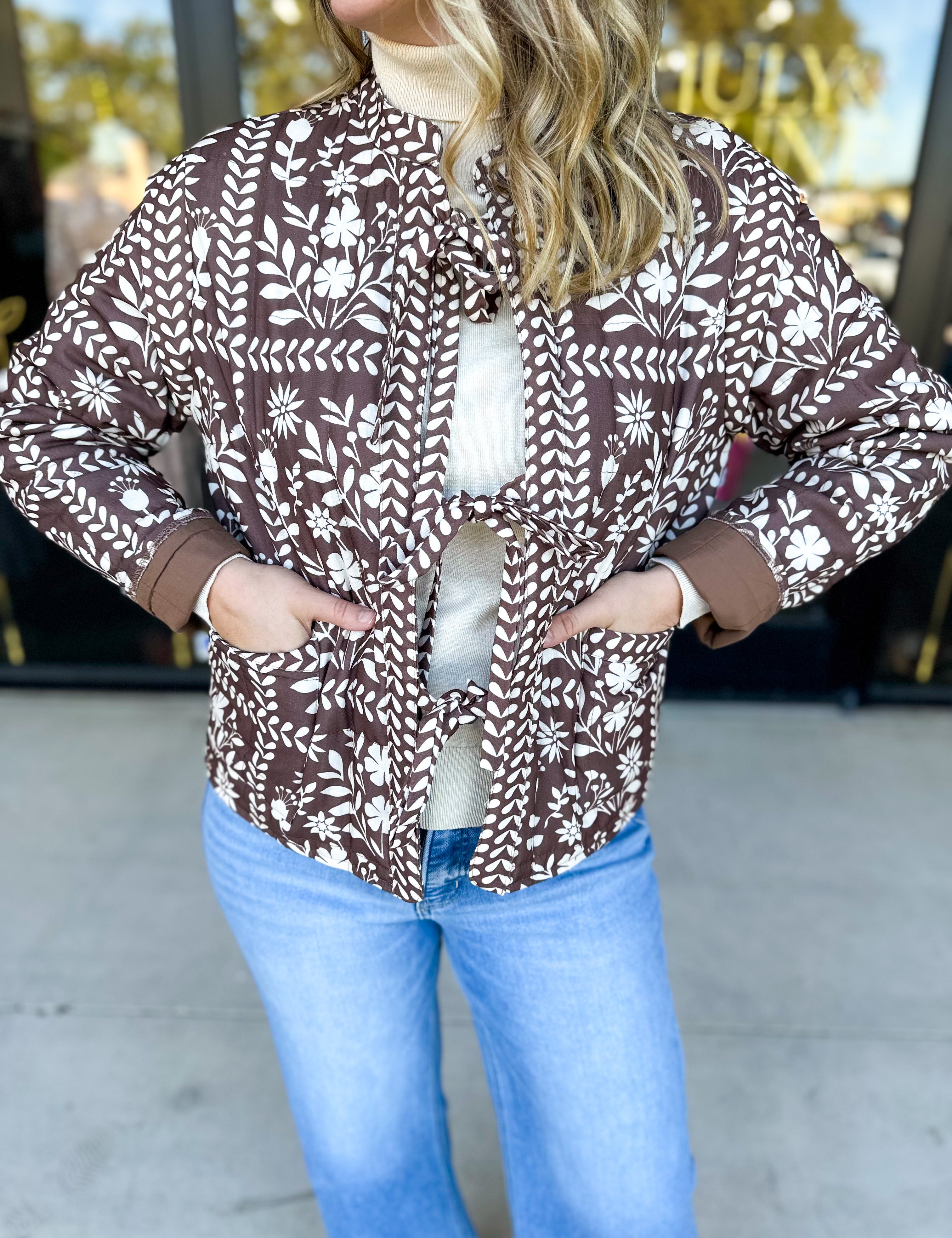 The Wrenlee Puff Jacket - Chocolate Brown-600 Outerwear-POLOGRAM-July & June Women's Fashion Boutique Located in San Antonio, Texas