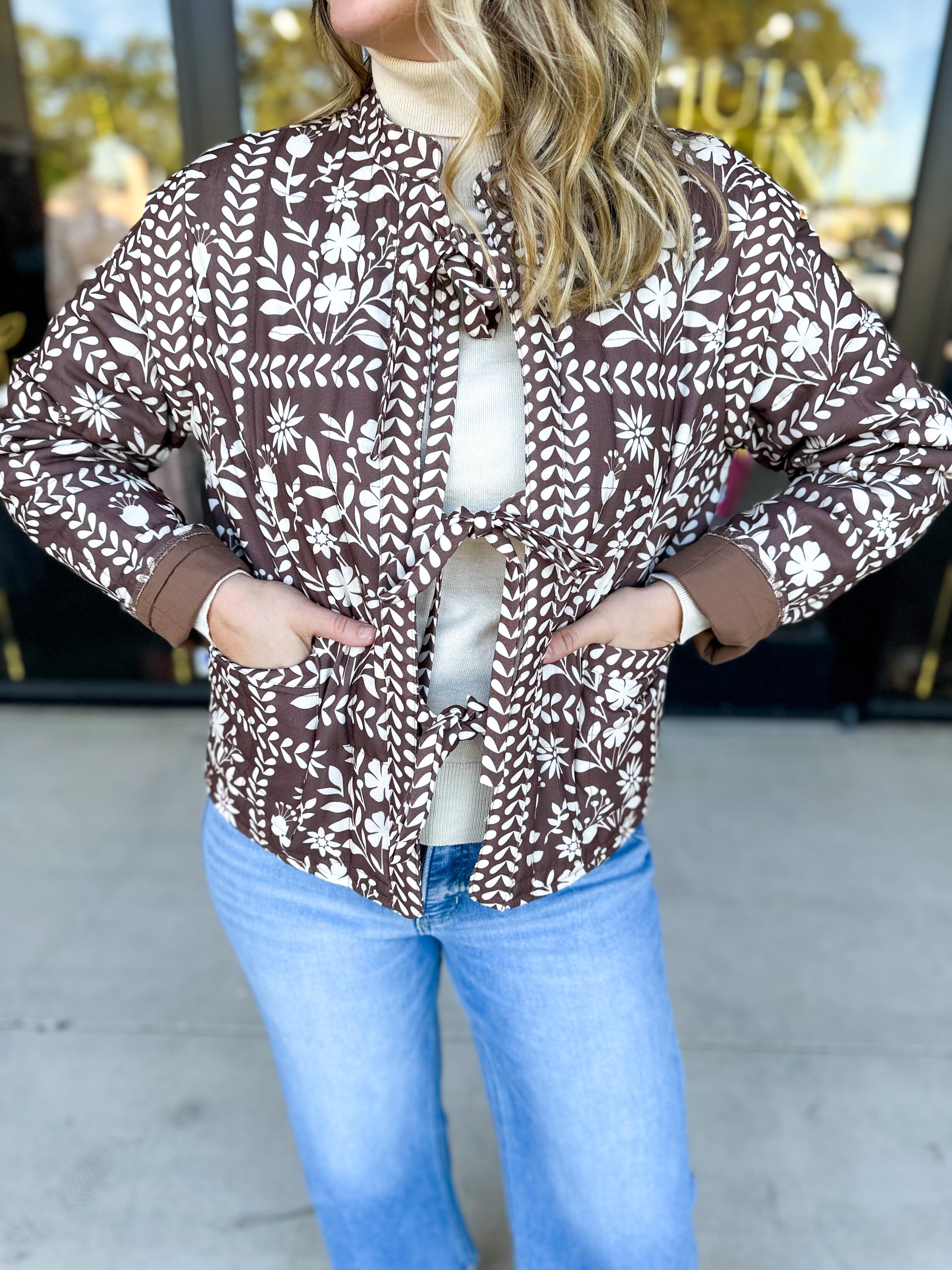 The Wrenlee Puff Jacket - Chocolate Brown-600 Outerwear-POLOGRAM-July & June Women's Fashion Boutique Located in San Antonio, Texas