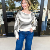 Asymmetric Neckline Sweater-230 Sweaters/Cardis-ABLE-July & June Women's Fashion Boutique Located in San Antonio, Texas