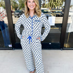 Mary Square - Charlotte Floral Foulard PJ Set-300 Athleisure/Lounge-MARY SQUARE-July & June Women's Fashion Boutique Located in San Antonio, Texas
