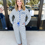 Mary Square - Charlotte Floral Foulard PJ Set-300 Athleisure/Lounge-MARY SQUARE-July & June Women's Fashion Boutique Located in San Antonio, Texas