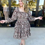 The Wrenlee Mini Dress - Chocolate Brown-510 Mini-POLOGRAM-July & June Women's Fashion Boutique Located in San Antonio, Texas