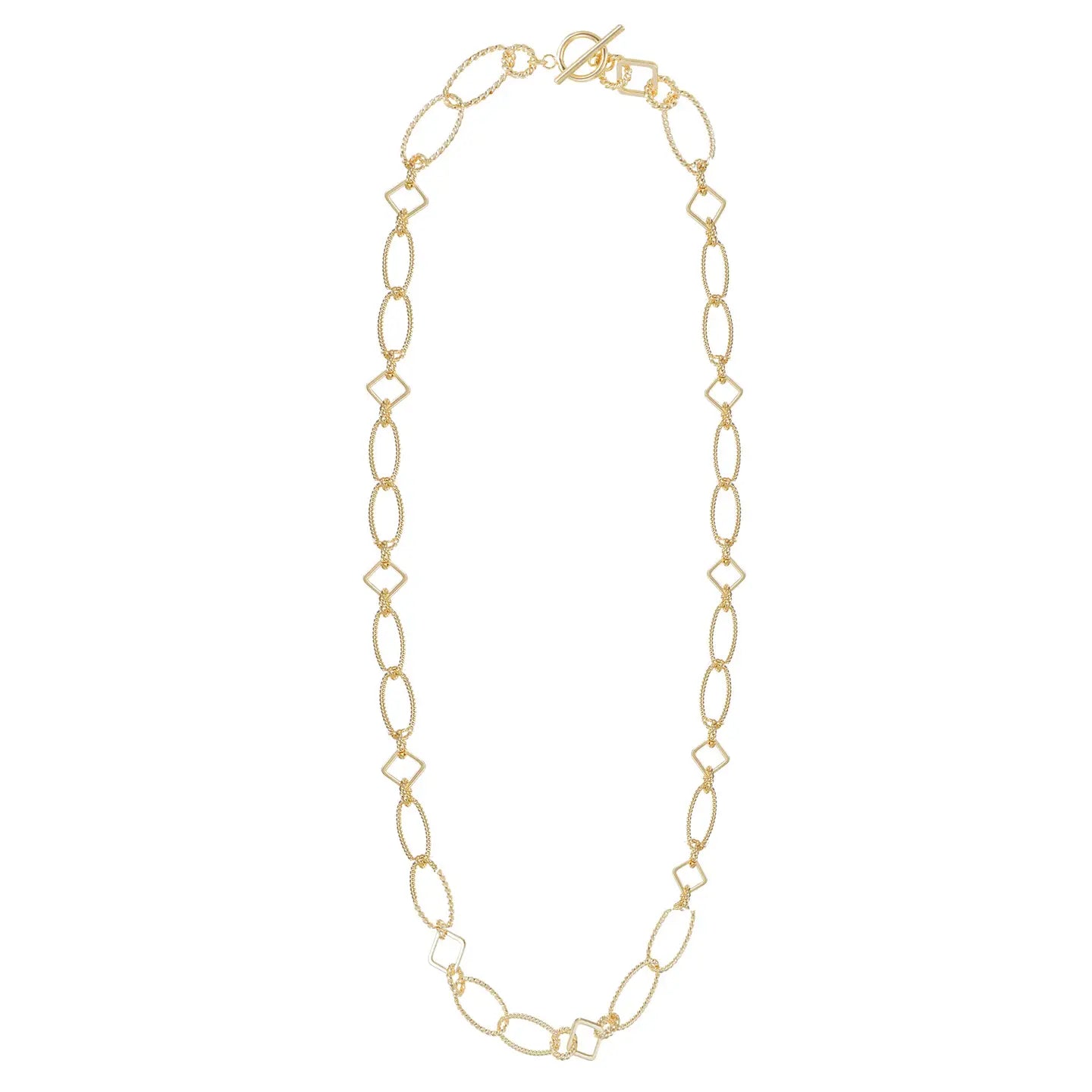Natalie Wood - Horizon Chain Necklace in Gold-110 Jewelry & Hair-Natalie Wood-July & June Women's Fashion Boutique Located in San Antonio, Texas