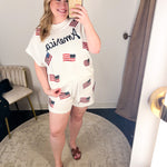Mary Square - USA Lounge Set-300 Athleisure/Lounge-MARY SQUARE-July & June Women's Fashion Boutique Located in San Antonio, Texas