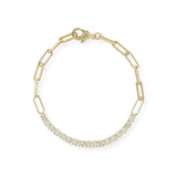Natalie Wood - Legacy Paperclip Tennis Bracelet-110 Jewelry & Hair-Natalie Wood-July & June Women's Fashion Boutique Located in San Antonio, Texas