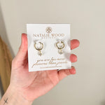 Natalie Wood - Legacy Charm Hoop Earrings - Gold CZ-110 Jewelry & Hair-Natalie Wood-July & June Women's Fashion Boutique Located in San Antonio, Texas