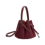 Laguna Mini Suede Top Handle Bag - Burgundy-130 Accessories-MELIE BIANCO-July & June Women's Fashion Boutique Located in San Antonio, Texas