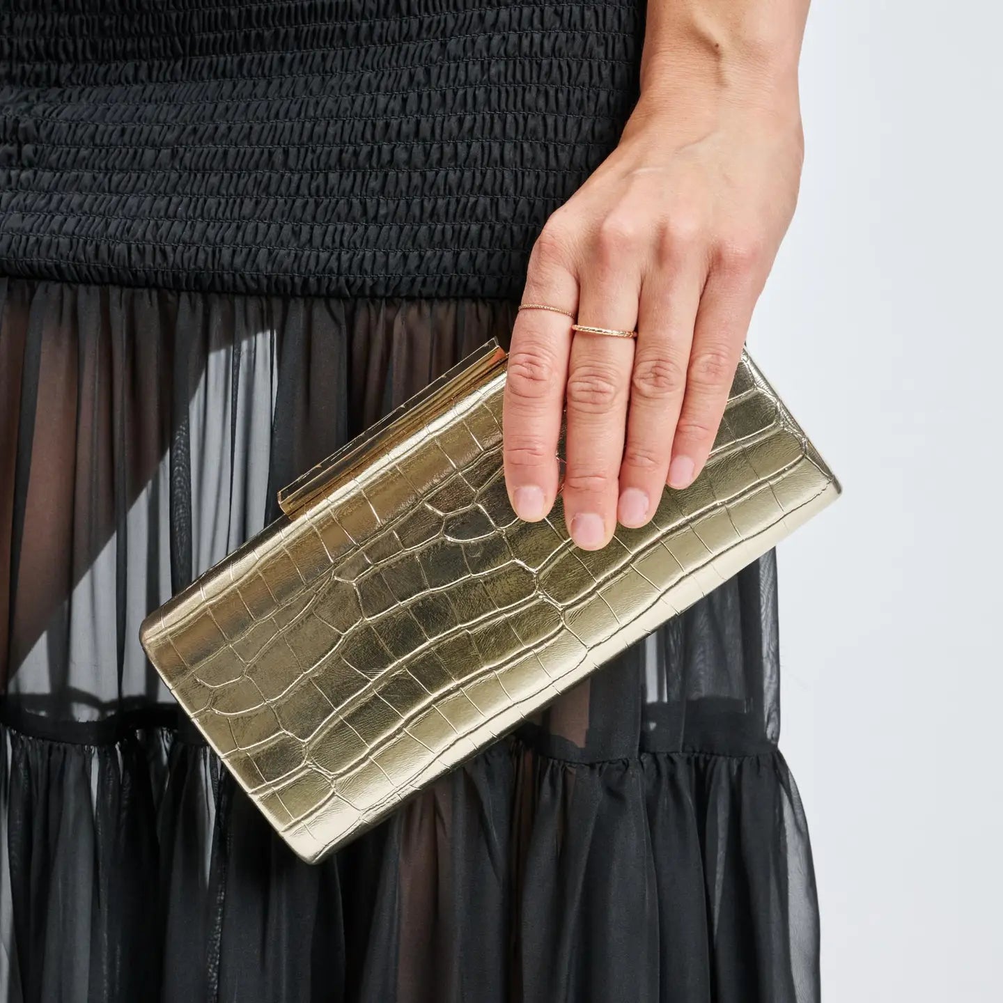 Sienna Evening Bag - Gold-130 ACCESSORIES-Moda Luxe-July & June Women's Fashion Boutique Located in San Antonio, Texas