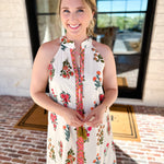 THML - Bloom Halter Midi Dress-500 Midi-THML-July & June Women's Fashion Boutique Located in San Antonio, Texas