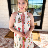 THML - Bloom Halter Midi Dress-500 Midi-THML-July & June Women's Fashion Boutique Located in San Antonio, Texas