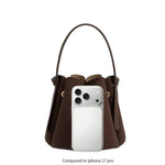 Laguna Mini Suede Top Handle Bag - Chocolate-130 Accessories-MELIE BIANCO-July & June Women's Fashion Boutique Located in San Antonio, Texas