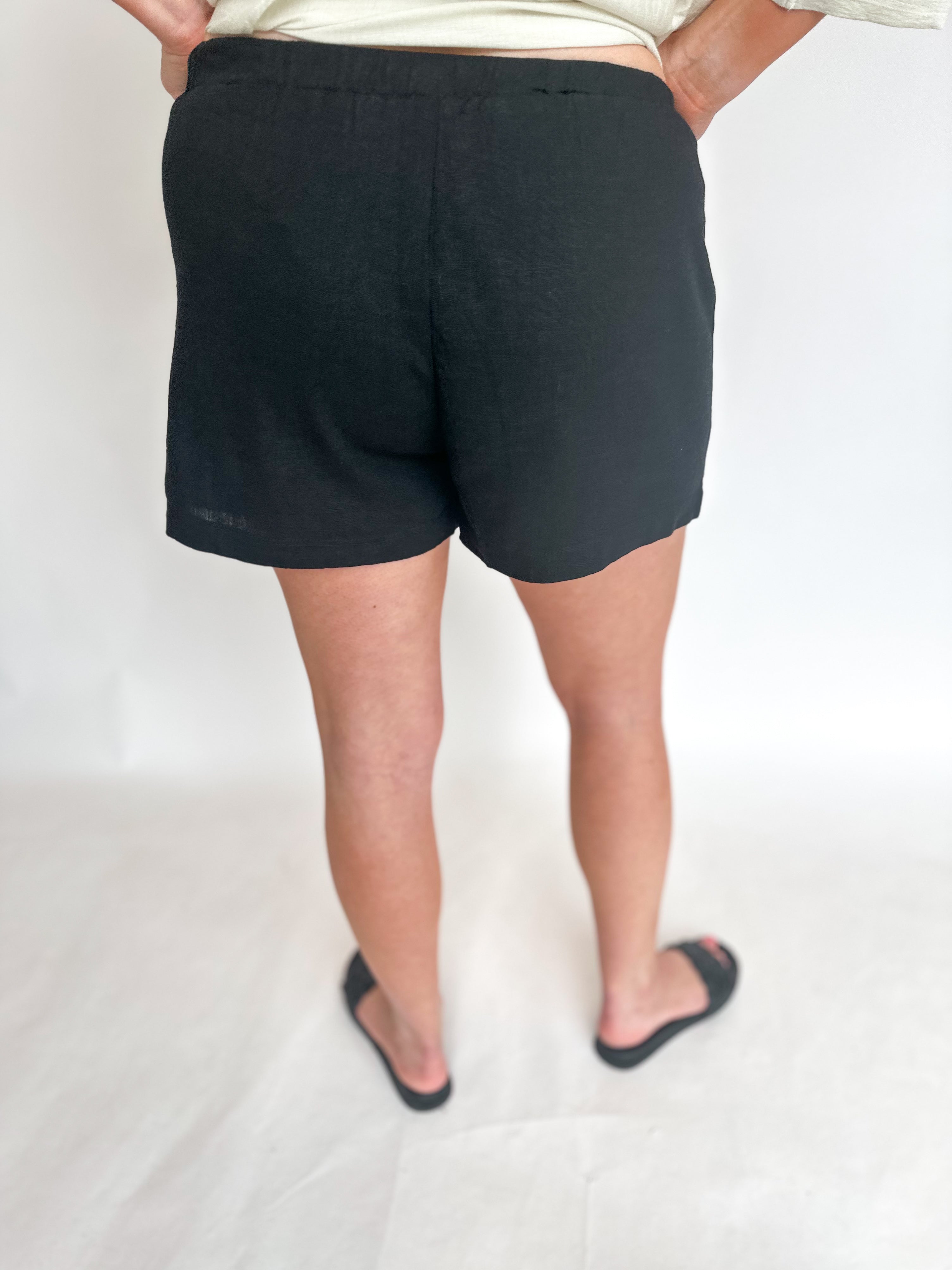 Slouchy Pocket Beach Shorts-410 Shorts/Skirts-ALLIE ROSE-July & June Women's Fashion Boutique Located in San Antonio, Texas