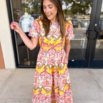 Peach Sunrise Midi Dress-500 Midi-FATE-July & June Women's Fashion Boutique Located in San Antonio, Texas
