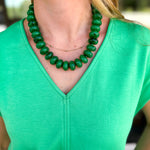 The Bailey Beaded Necklace - Green-110 Jewelry & Hair-Gemelli-July & June Women's Fashion Boutique Located in San Antonio, Texas