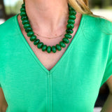 The Bailey Beaded Necklace - Green-110 Jewelry & Hair-Gemelli-July & June Women's Fashion Boutique Located in San Antonio, Texas