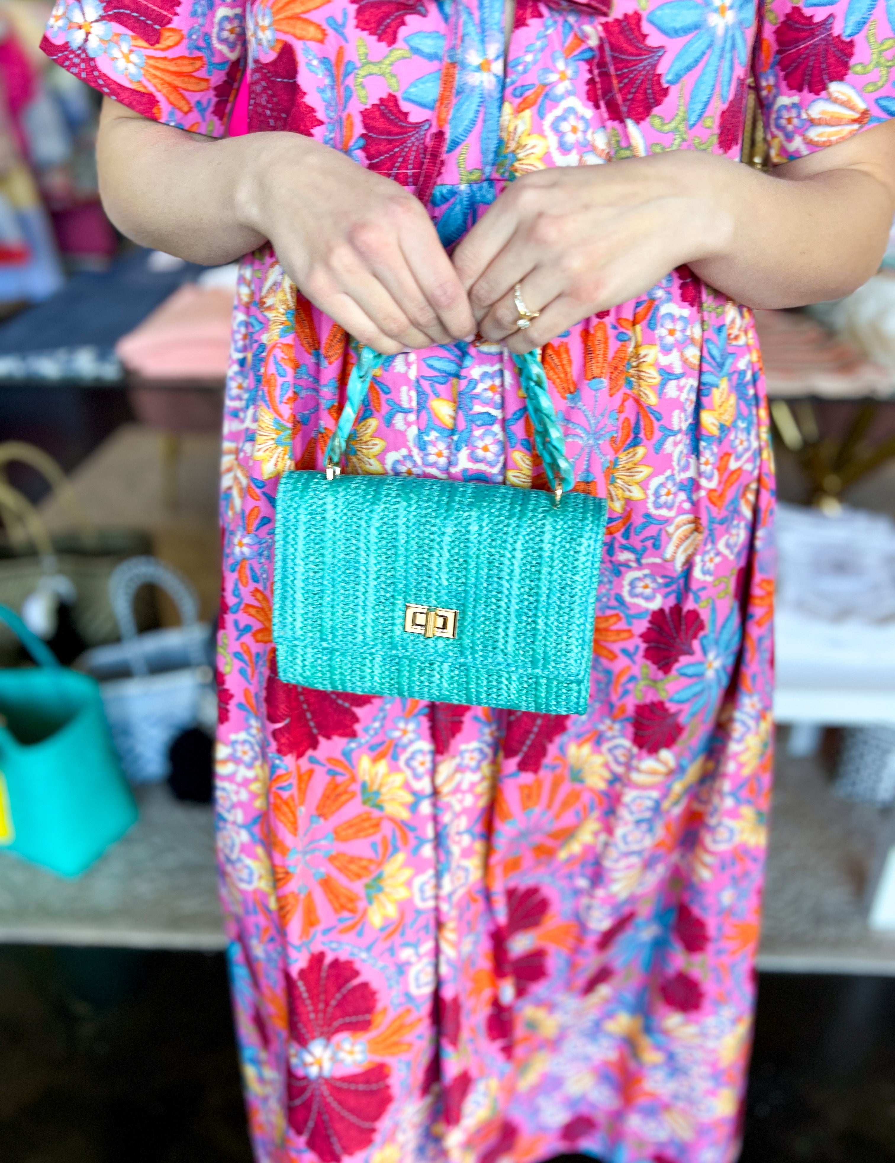 Turquoise Mini Bag-130 Accessories-SHIRALEAH-July & June Women's Fashion Boutique Located in San Antonio, Texas