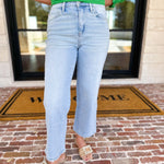 Vervet - High Rise Cropped Slim Wide Jeans-400 Pants-VEVERT BY FLYING MONKEY-July & June Women's Fashion Boutique Located in San Antonio, Texas