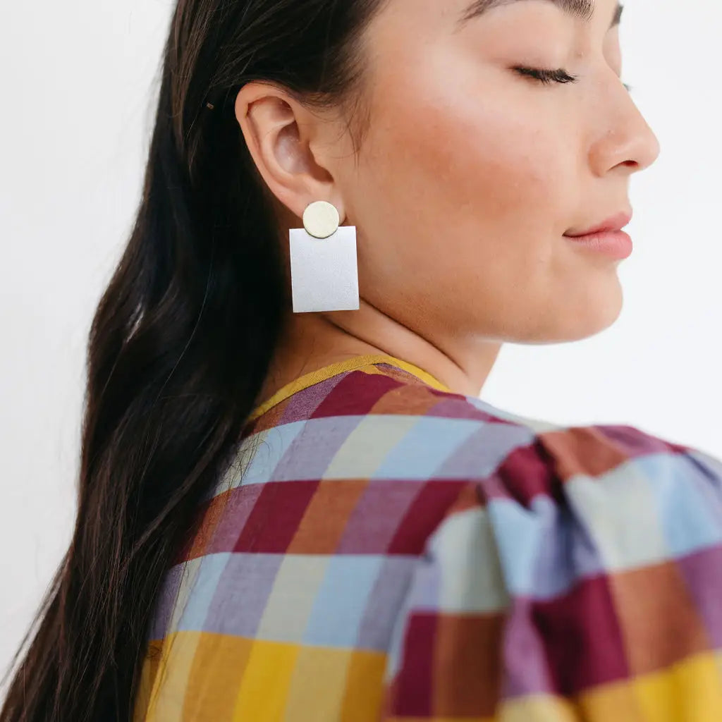 Sunshine Tienda - High Noon Metallic Earrings-110 Jewelry & Hair-Sunshine Tienda-July & June Women's Fashion Boutique Located in San Antonio, Texas
