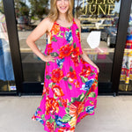Flora Skirt Set-500 Midi-SKIES ARE BLUE-July & June Women's Fashion Boutique Located in San Antonio, Texas